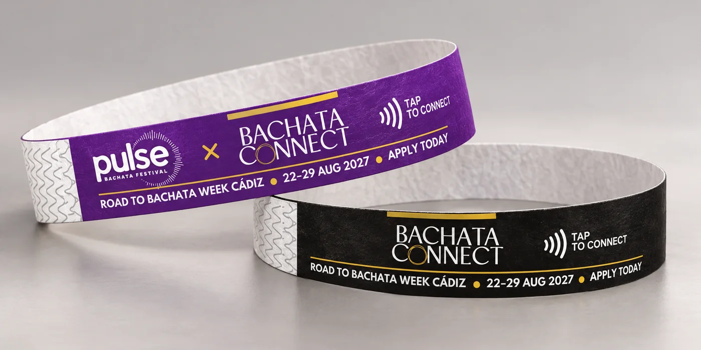 NFC entry wristbands for Bachata Connect